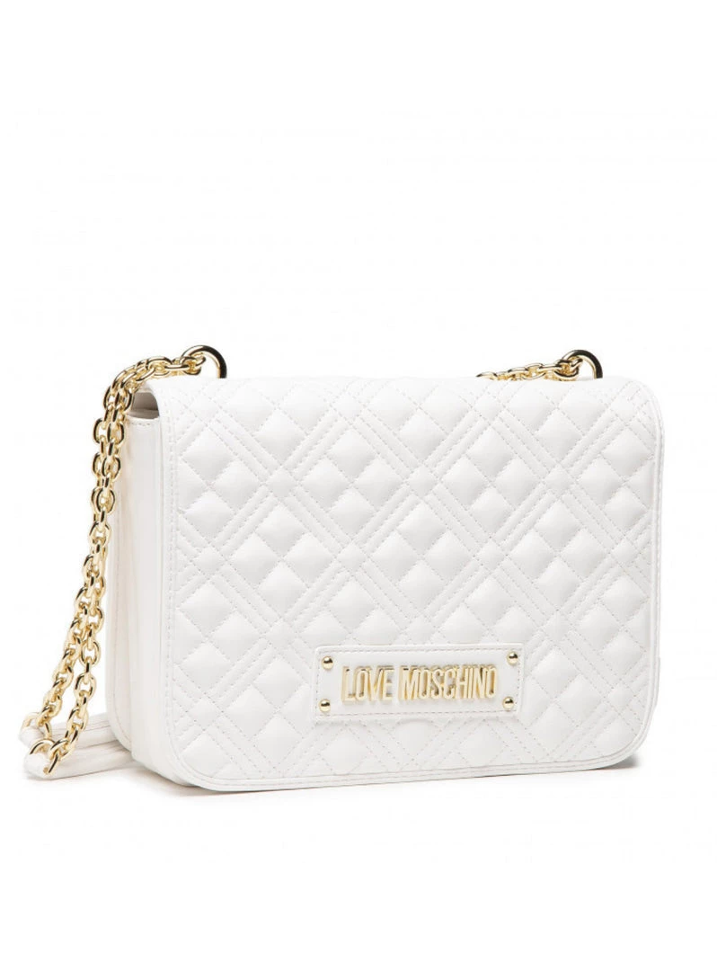 Moschino Bag - Quilted Chain - White - JC4000PP1DLA0100 Shop All 1 Moschino Bag - Quilted Chain - White - JC4000PP1DLA0100 Shop All