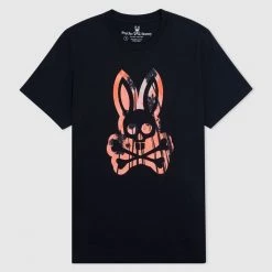 Shop All Psycho Bunny T-Shirt - Leeson - Navy - B6U580T1PC