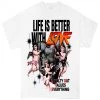 New Arrivals L.O.V.E Apparel T-Shirt - Life Is Better - White