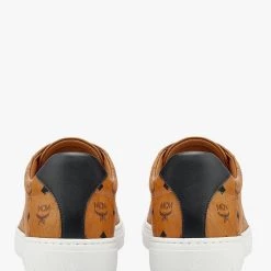 MCM Women Shoes - Terrain Lo Sneakers - Cognac - MESCSMM23CO Shop All
