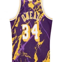 Mitchell & Ness Jersey - NBA Team Marble Swingman - Lakers - O'Neal 34 - TFSM1278 New Arrivals