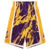 Mitchell & Ness Shorts - NBA Team Marble Swingman - Lakers - TFSM1278