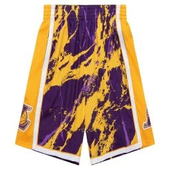 Mitchell & Ness Shorts - NBA Team Marble Swingman - Lakers - TFSM1278