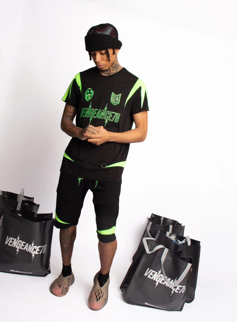 Vengeance78 Short Sets - Soccer Club - Black/Lime - VS3 Shop All 3 Vengeance78 Short Sets - Soccer Club - Black/Lime - VS3 Shop All