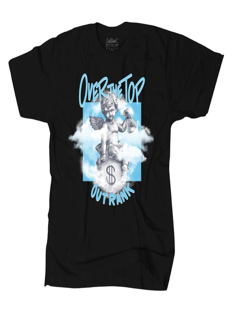 Outrank T-Shirt - Over The Top - Black - QS491 1 Outrank T-Shirt - Over The Top - Black - QS491