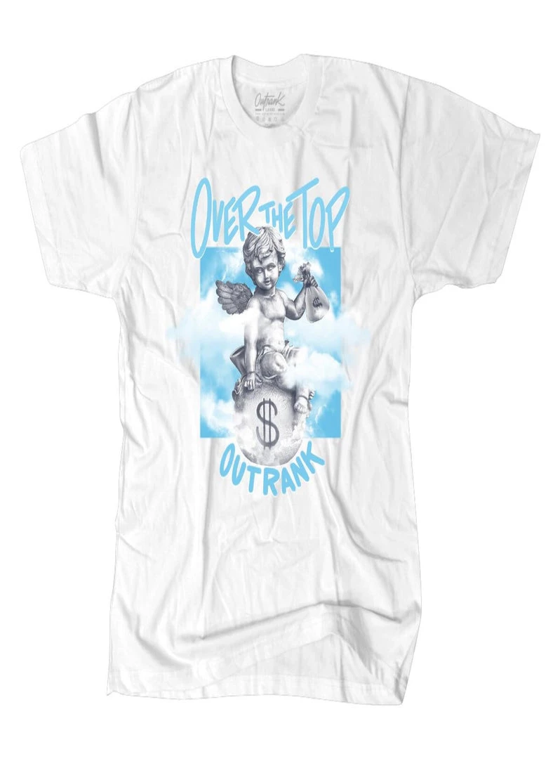 Outrank T-Shirt - Over The Top - White - QS491 1 Outrank T-Shirt - Over The Top - White - QS491