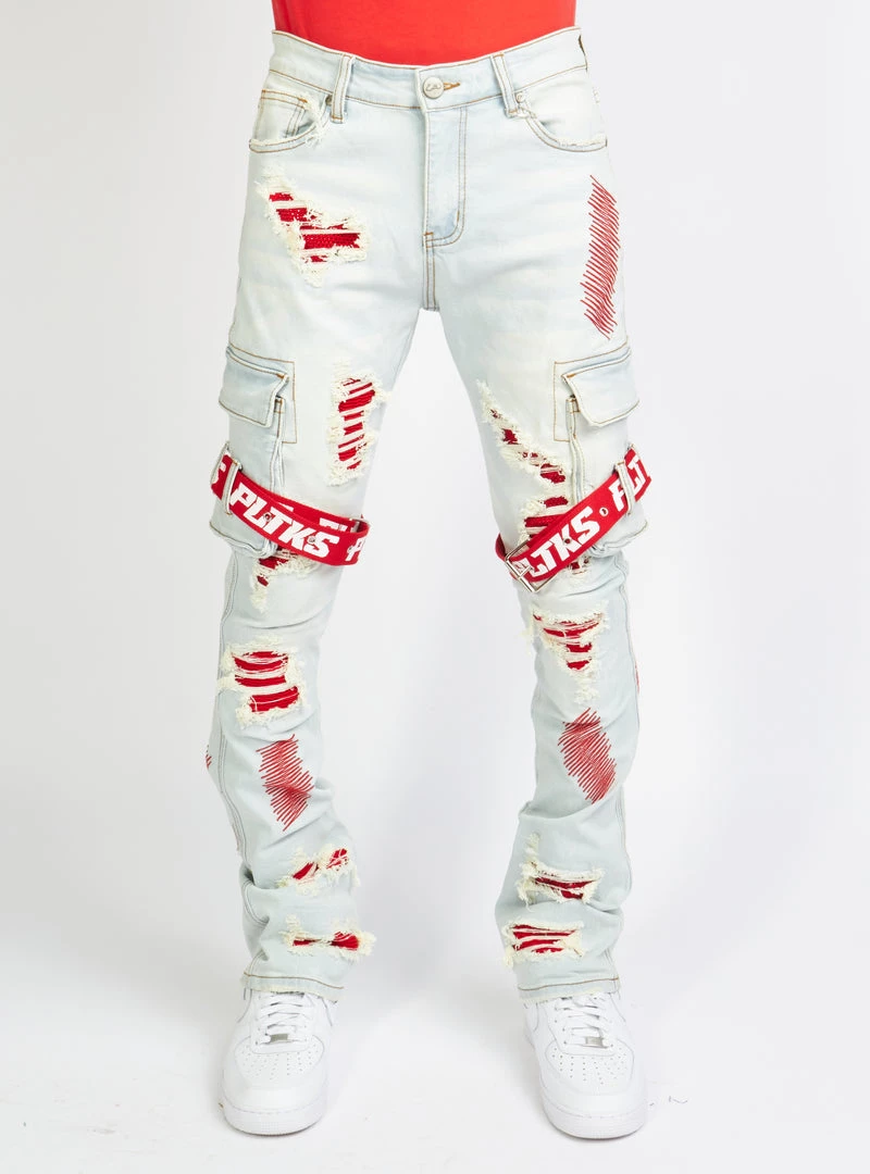 Politics Jeans - Wooden Denim Stacked Flare - Light Wash - POLDWOODEN102 1 Politics Jeans - Wooden Denim Stacked Flare - Light Wash - POLDWOODEN102