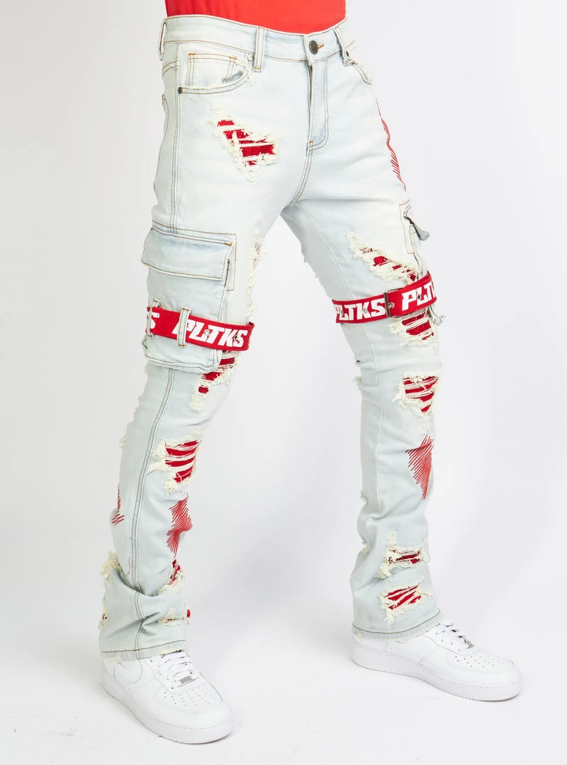 Politics Jeans - Wooden Denim Stacked Flare - Light Wash - POLDWOODEN102 3 Politics Jeans - Wooden Denim Stacked Flare - Light Wash - POLDWOODEN102