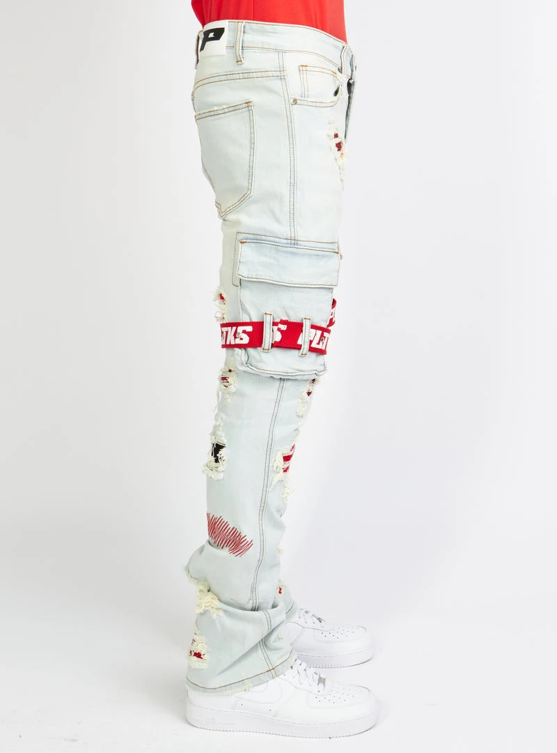 Politics Jeans - Wooden Denim Stacked Flare - Light Wash - POLDWOODEN102 6 Politics Jeans - Wooden Denim Stacked Flare - Light Wash - POLDWOODEN102