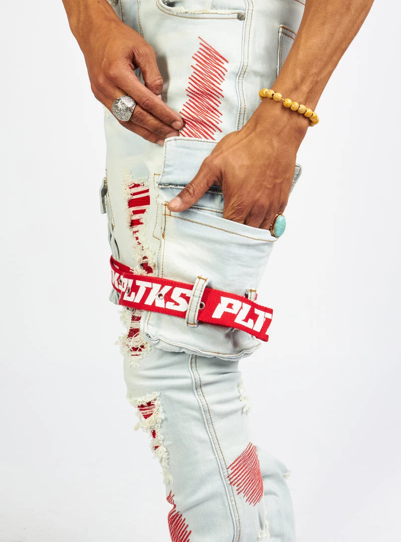 Politics Jeans - Wooden Denim Stacked Flare - Light Wash - POLDWOODEN102 7 Politics Jeans - Wooden Denim Stacked Flare - Light Wash - POLDWOODEN102