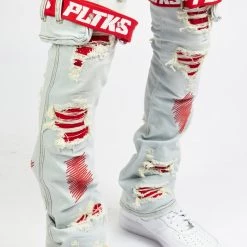 Politics Jeans - Wooden Denim Stacked Flare - Light Wash - POLDWOODEN102 17 Politics Jeans - Wooden Denim Stacked Flare - Light Wash - POLDWOODEN102