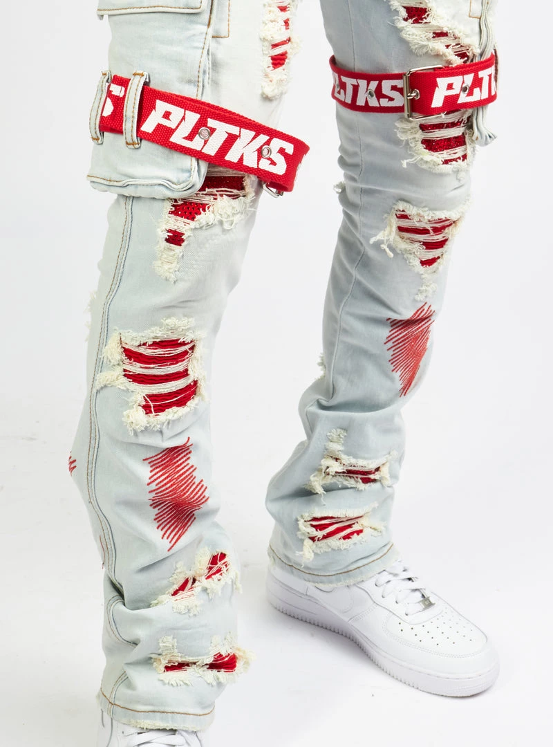 Politics Jeans - Wooden Denim Stacked Flare - Light Wash - POLDWOODEN102 9 Politics Jeans - Wooden Denim Stacked Flare - Light Wash - POLDWOODEN102