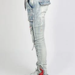 Politics Jeans - Lance Denim - Blue And Red - POLD161 13 Politics Jeans - Lance Denim - Blue And Red - POLD161