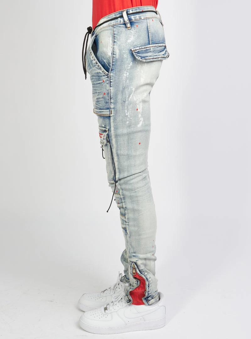 Politics Jeans - Lance Denim - Blue And Red - POLD161 4 Politics Jeans - Lance Denim - Blue And Red - POLD161