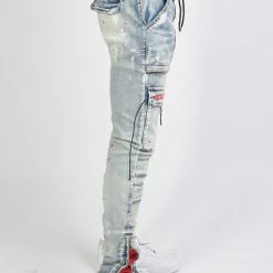 Politics Jeans - Lance Denim - Blue And Red - POLD161 14 Politics Jeans - Lance Denim - Blue And Red - POLD161