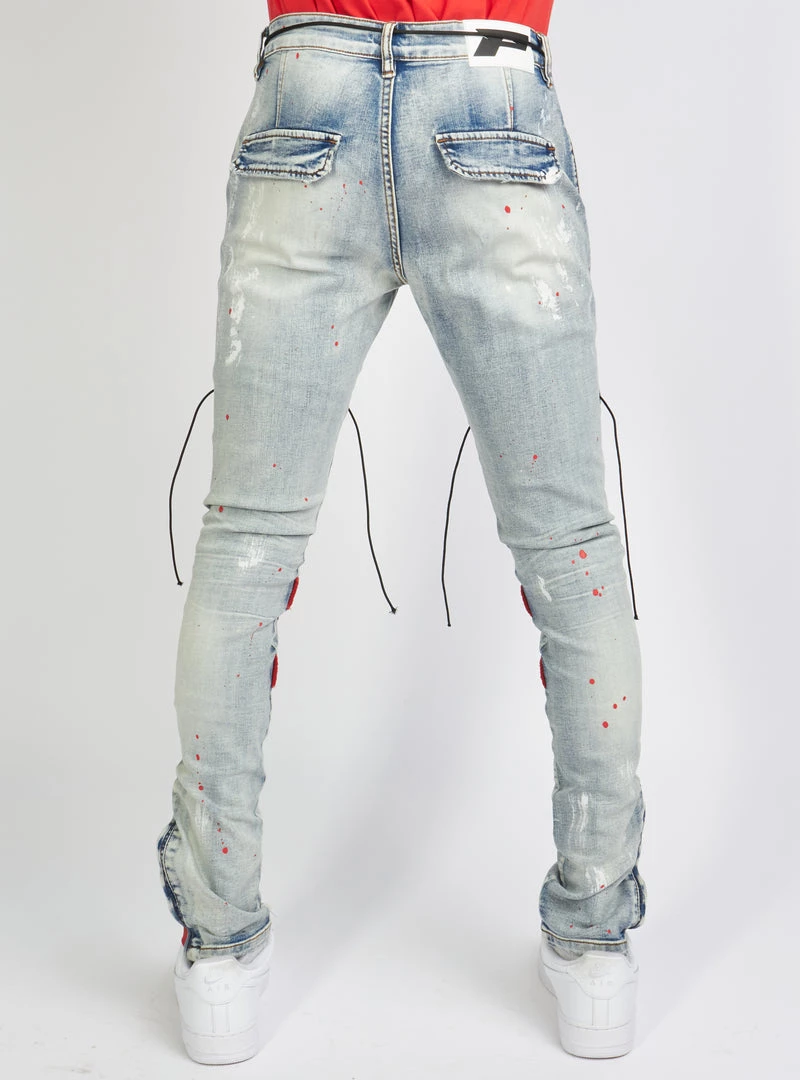 Politics Jeans - Lance Denim - Blue And Red - POLD161 6 Politics Jeans - Lance Denim - Blue And Red - POLD161