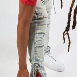 Politics Jeans - Lance Denim - Blue And Red - POLD161 17 Politics Jeans - Lance Denim - Blue And Red - POLD161