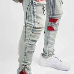 Politics Jeans - Lance Denim - Blue And Red - POLD161 18 Politics Jeans - Lance Denim - Blue And Red - POLD161