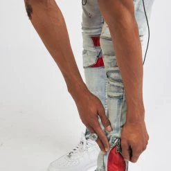 Politics Jeans - Lance Denim - Blue And Red - POLD161 19 Politics Jeans - Lance Denim - Blue And Red - POLD161