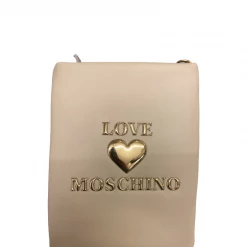 Moschino Bag - Golden Logo Pouch - Cream - JC4084PP1DLF0110