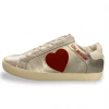 Shop All Moschino Shoes - Women's Sneakers With Heart - Silver - JA15402G1EIA4590A