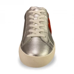 Shop All Moschino Shoes - Women's Sneakers With Heart - Silver - JA15402G1EIA4590A