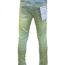 Purple-Brand Jeans - Neon Over Light Indigo Jacquard Monogram - P001 Shop All