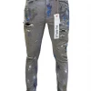 Shop All Purple-Brand Jeans - Reverse Grey Dirty Repair - P001
