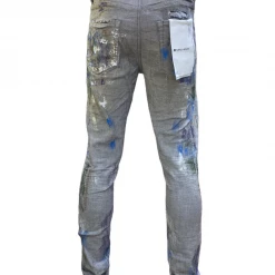 Shop All Purple-Brand Jeans - Reverse Grey Dirty Repair - P001