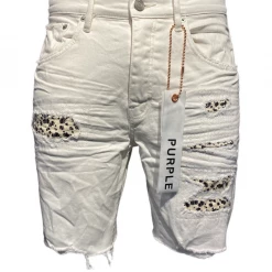 Purple-Brand Shorts - White Cheetah Repair - P020 Shop All