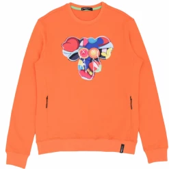 Roku Studio Sweater - Abstract Elephant - Orange - RK5480297 Shop All