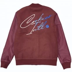 Cookies Jacket - Flip The Script Letterman - Maroon - 1547O4453 Shop All