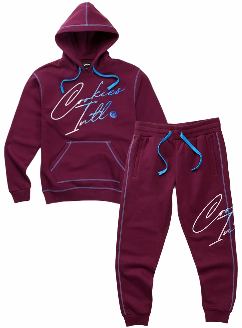 Cookies Sweatsuit - Flip The Script - Maroon - 1547H4455 Shop All 1 Cookies Sweatsuit - Flip The Script - Maroon - 1547H4455 Shop All