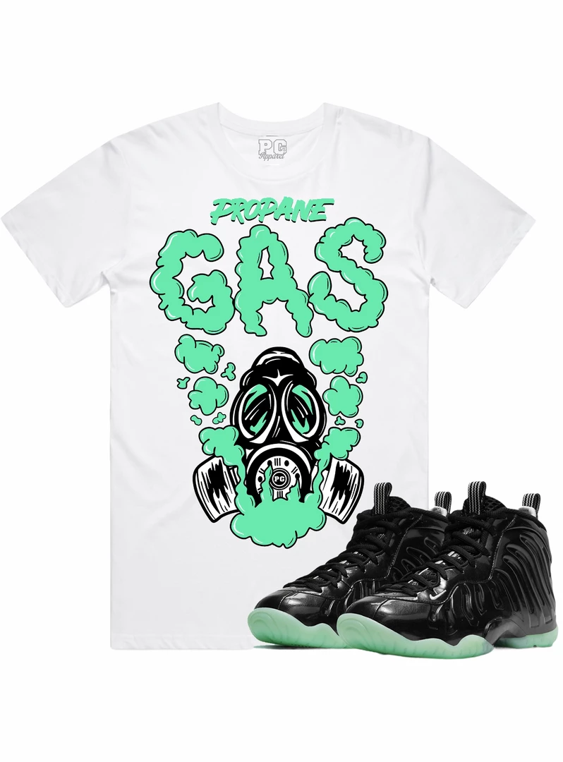 Shop All PG Apparel T-Shirt - GAS - White With Mint 1 Shop All PG Apparel T-Shirt - GAS - White With Mint