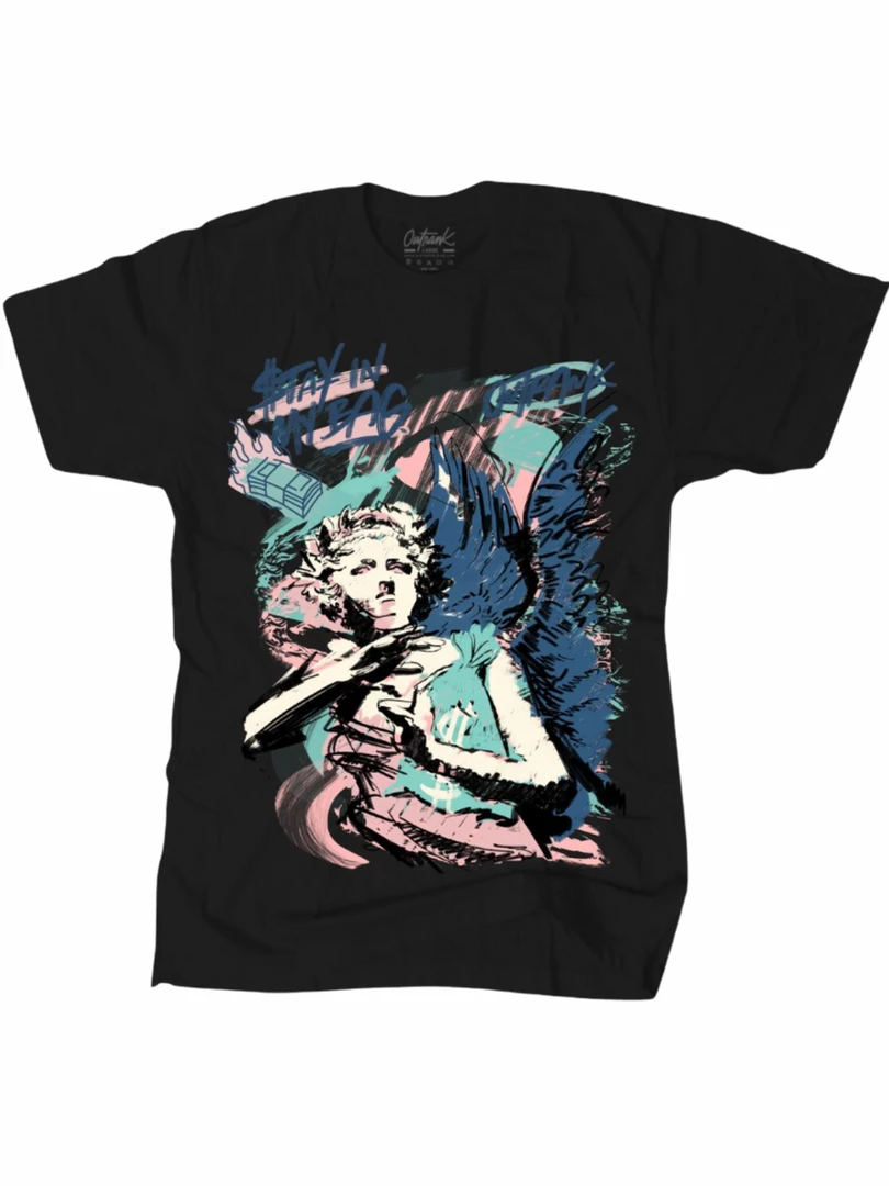 Outrank T-Shirt - Stay In My Bag - Black - QS358 1 Outrank T-Shirt - Stay In My Bag - Black - QS358