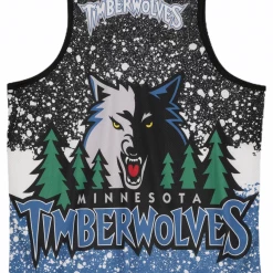 Mitchell & Ness Jersey Tank - Sublimated Timberwolves - Black Shop All