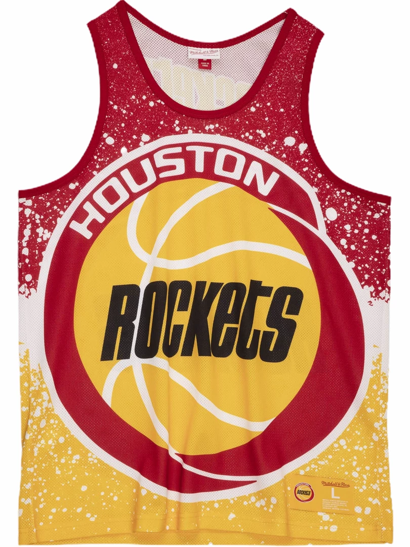 Mitchell & Ness Jersey Tank - Sublimated Houston Rockets - Red/Yellow Shop All 1 Mitchell & Ness Jersey Tank - Sublimated Houston Rockets - Red/Yellow Shop All