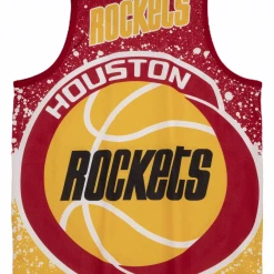 Mitchell & Ness Jersey Tank - Sublimated Houston Rockets - Red/Yellow Shop All