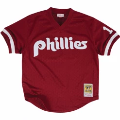 Kids Mitchell & Ness Jersey - BP MLB Phillies John Kruk - Maroon Shop All