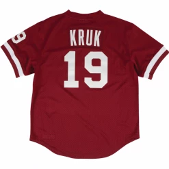 Kids Mitchell & Ness Jersey - BP MLB Phillies John Kruk - Maroon Shop All