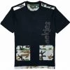 Shop All Cookies T-Shirt - Vintage Camo Seersucker - Black