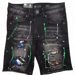 Shop All Big Kids Waimea Shorts - Paint Splatter - Black Wash - 8M7300D