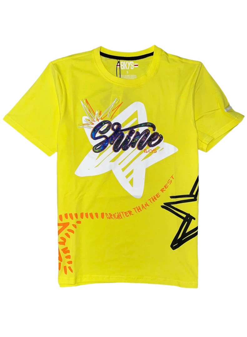 Shop All Bkys T-Shirt - Shine - Lemon - T262 1 Shop All Bkys T-Shirt - Shine - Lemon - T262