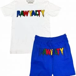 Rawyalty Short Set - RAW Multi - Blue And White Shop All