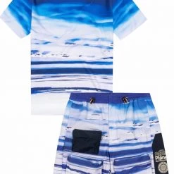 Shop All Paper Plane Short Set - Ozone - Clear Sky - 300048