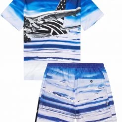 Shop All Paper Plane Short Set - Ozone - Clear Sky - 300048