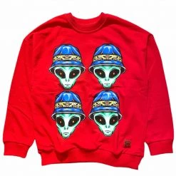 BUYER’S CHOICE Buyer's Choice Sweater - Alien - Red - SW-21552 Shop All