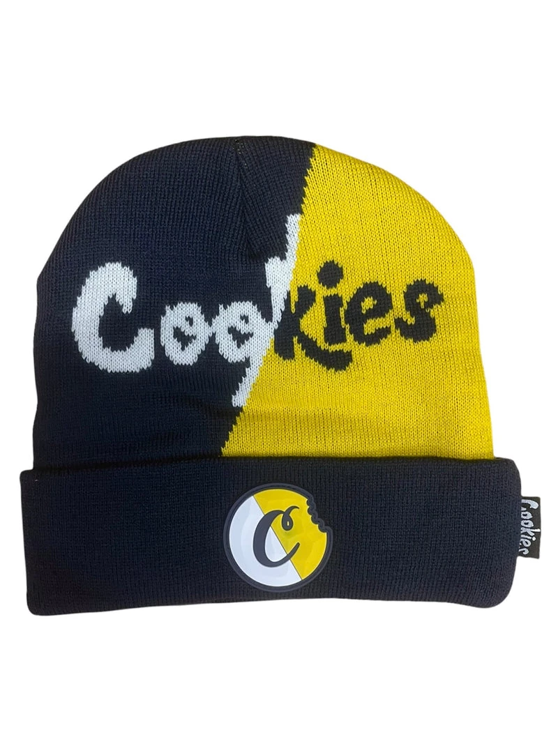 Cookies Hat - Changing Lanes Beanie - Navy And Yellow Shop All 1 Cookies Hat - Changing Lanes Beanie - Navy And Yellow Shop All
