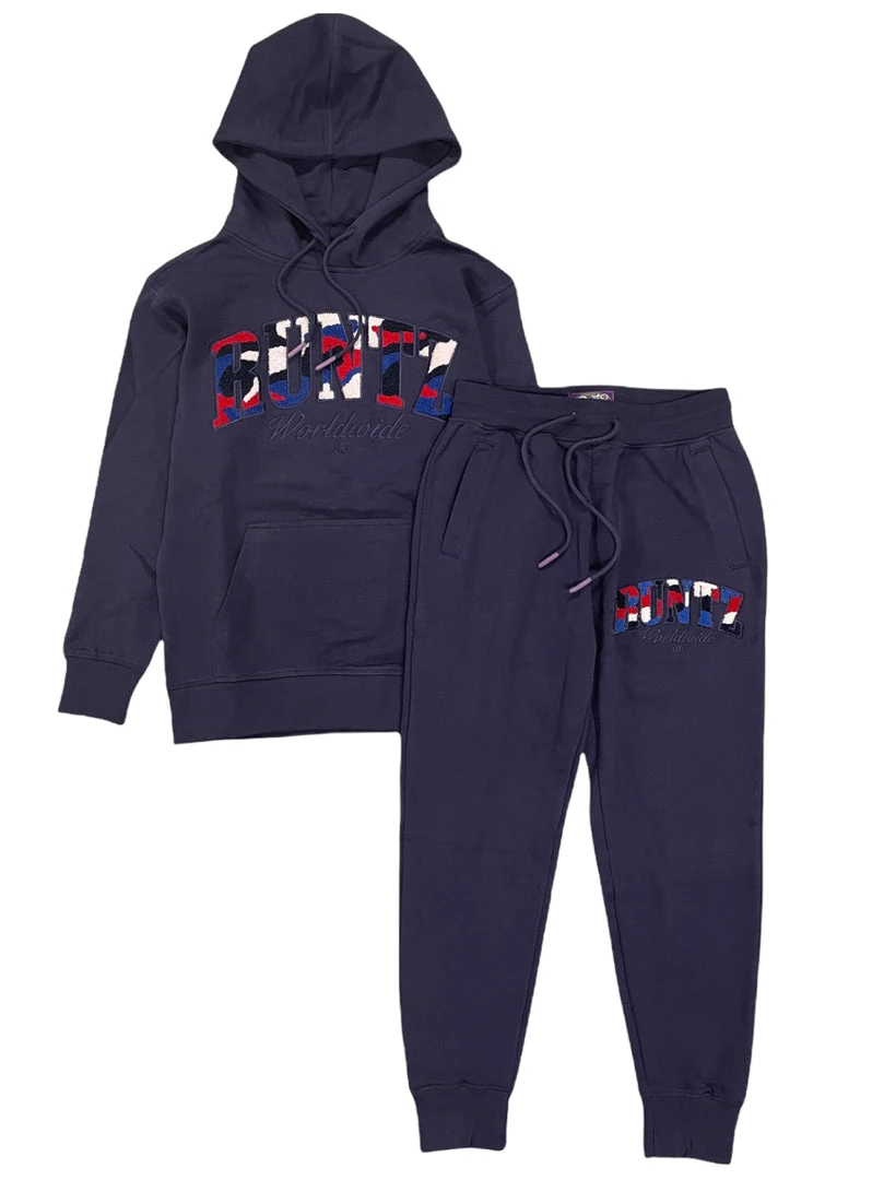 Shop All Runtz Jogger Set - Camo Logo - Navy - 321-33686 1 Shop All Runtz Jogger Set - Camo Logo - Navy - 321-33686