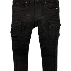 Shop All Ops Kids Jeans - Biker Cargo - Jet Black - OPS1703K